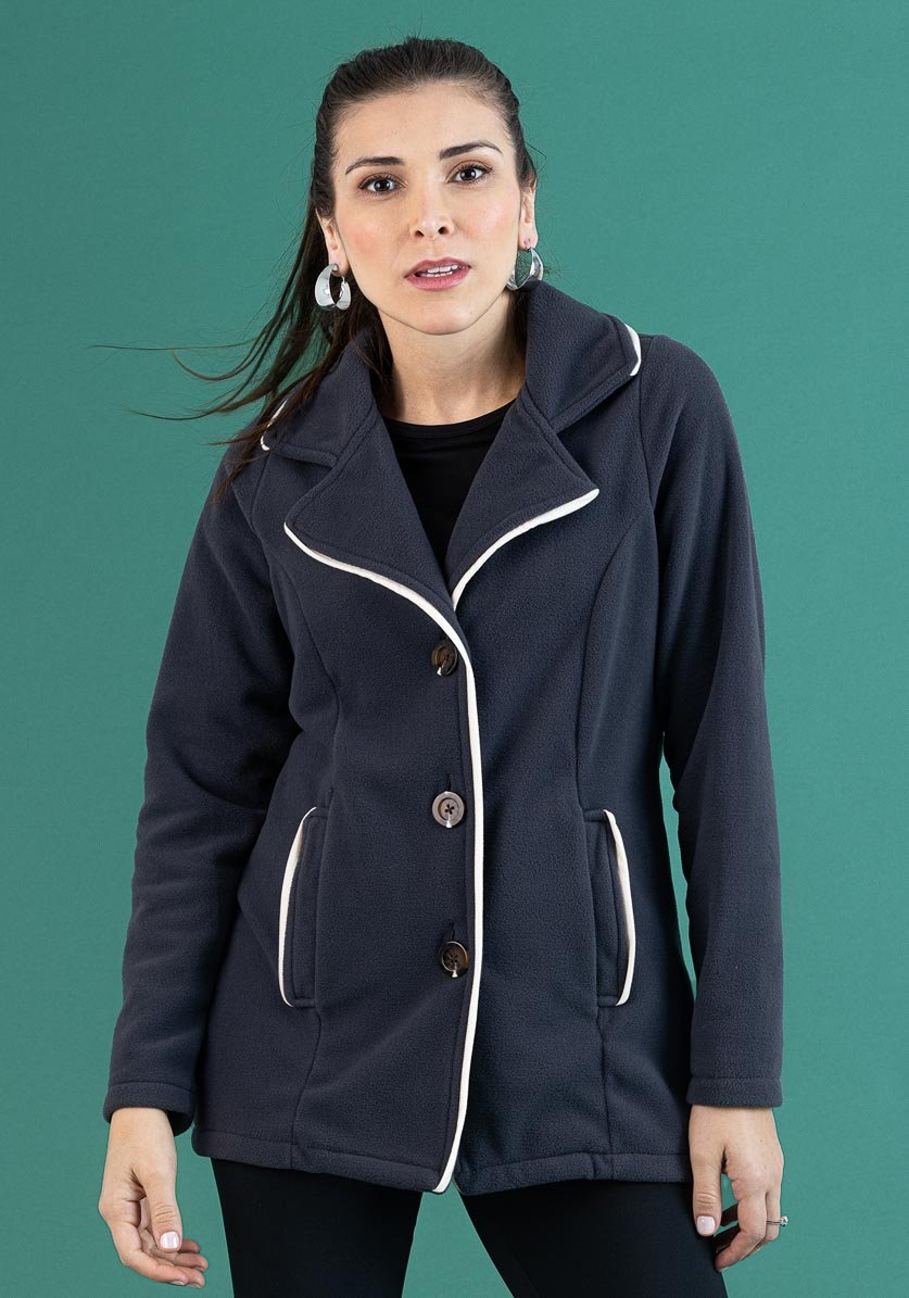 Parka Adulto em Moletom e Pelo Sherpa